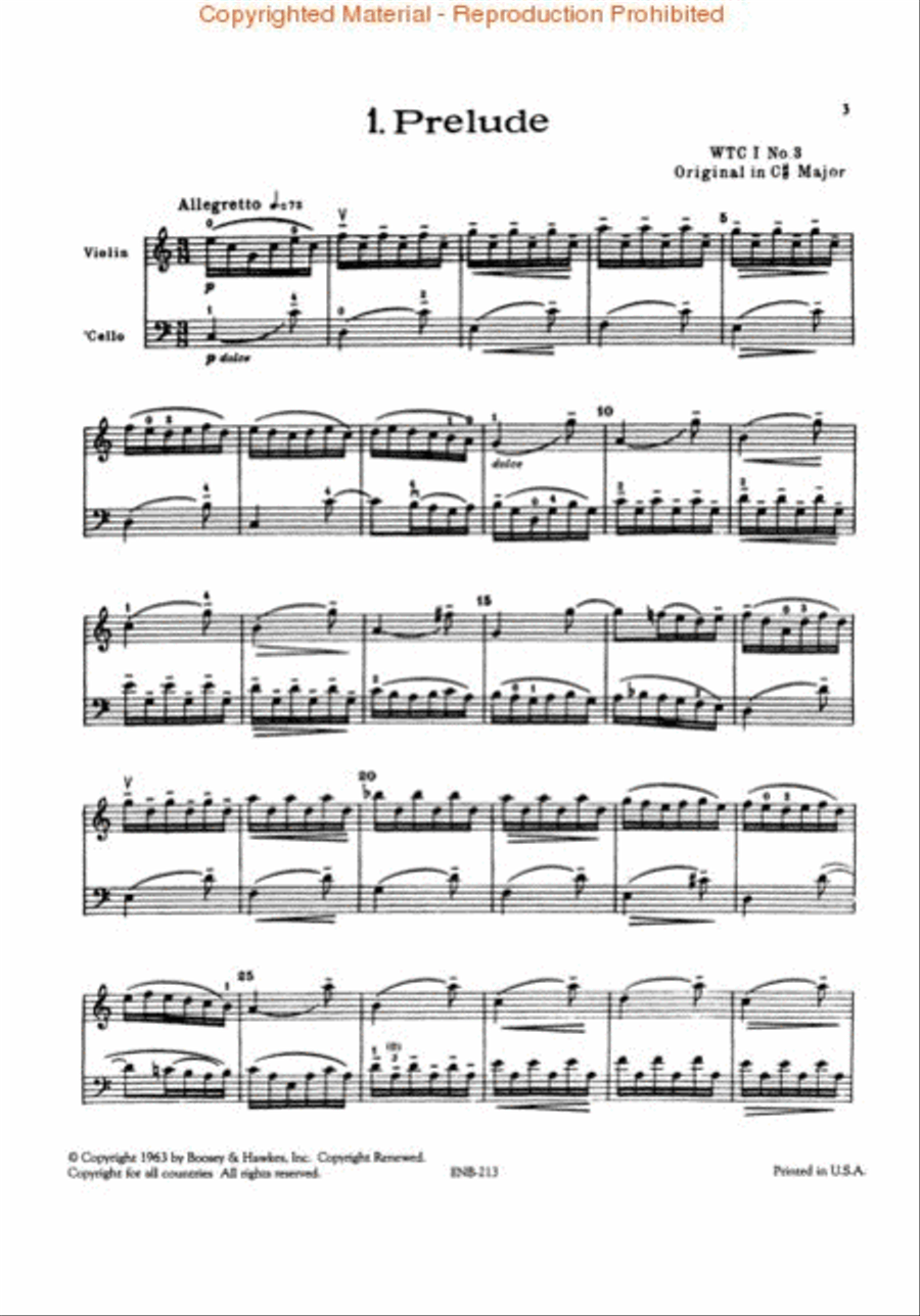 Twenty Duets for Violin and Cello String Duet scores gallery preview page 3