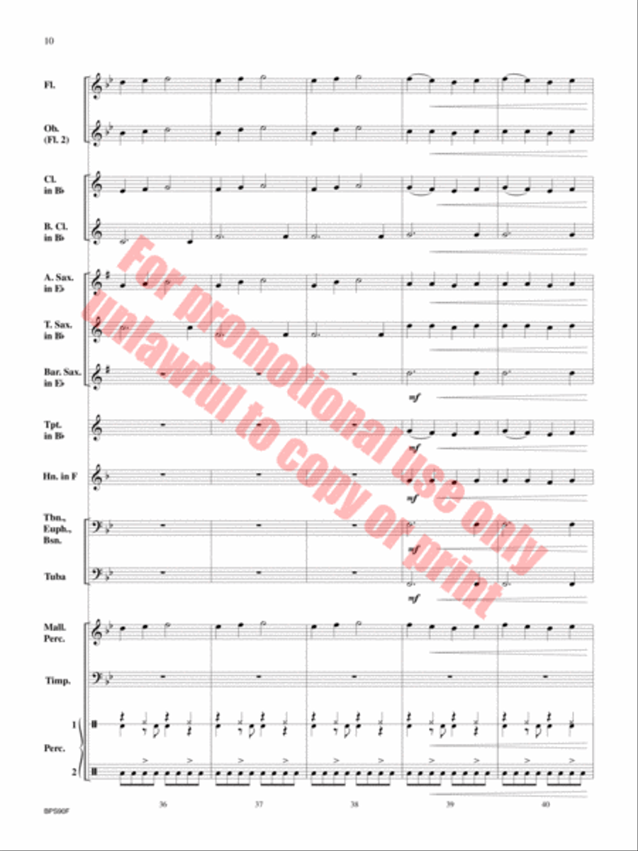 Rock Attack Concert Band scores gallery preview page 11