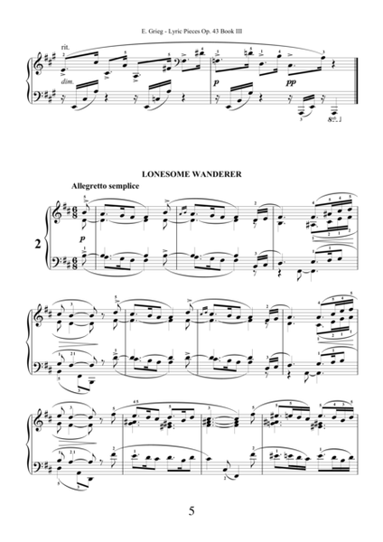 Lyric Pieces - Edvard Grieg