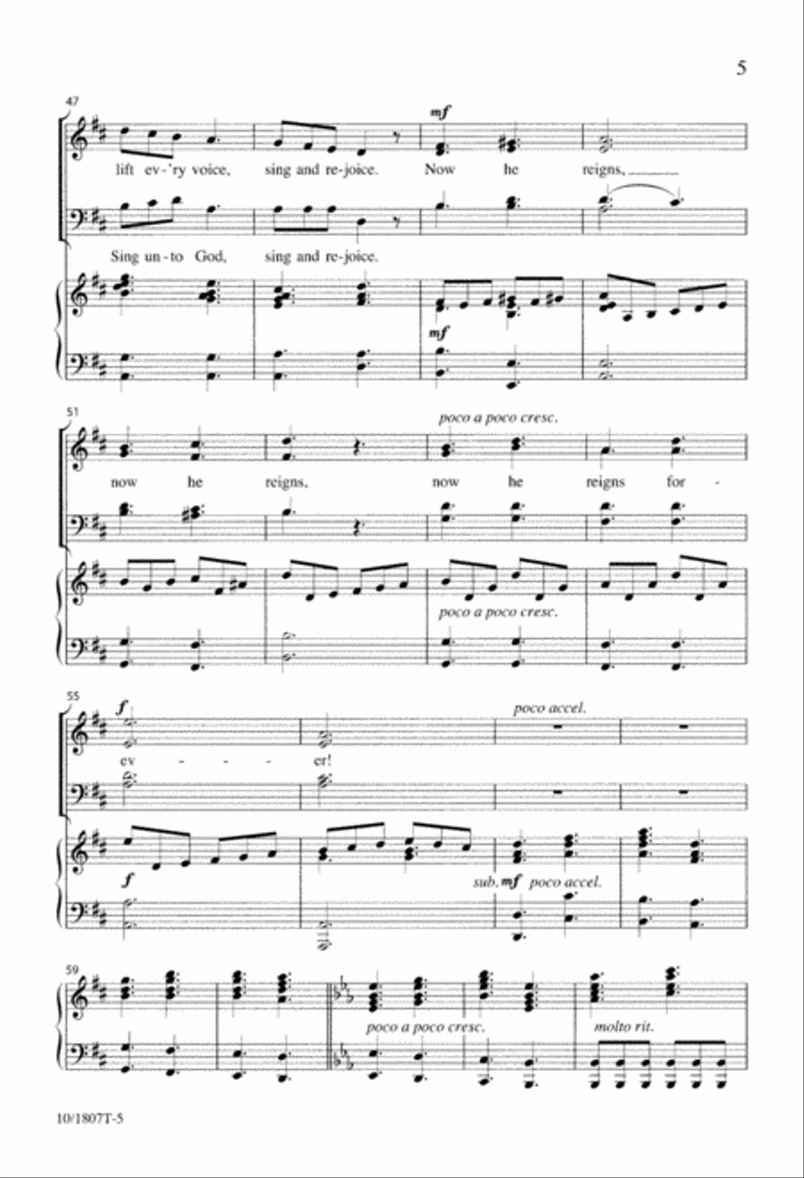 Sing to God, Sing and Rejoice 4-Part scores gallery preview page 5
