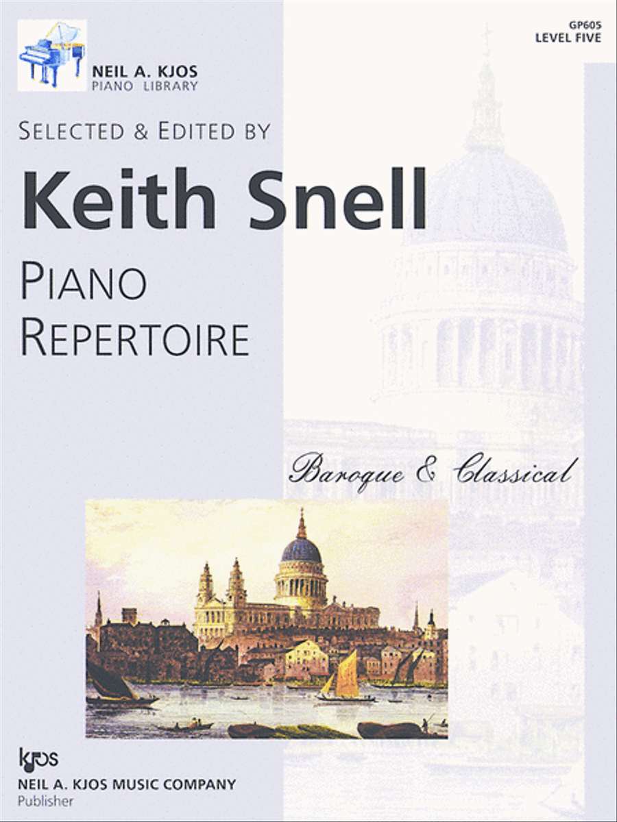 Piano Repertoire: Baroque/Classical Level 5 Piano Method scores gallery preview page 1