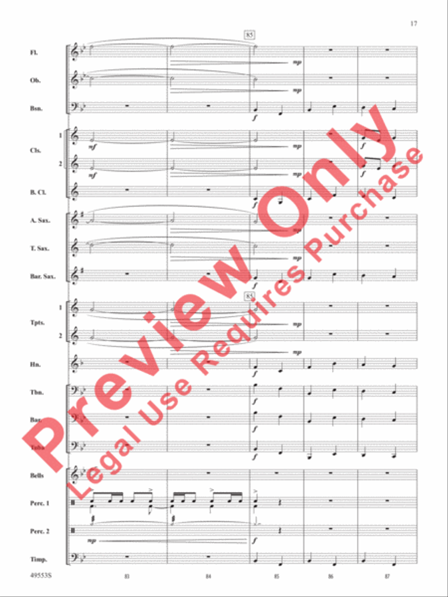 Hanukkah Dances Concert Band scores gallery preview page 18