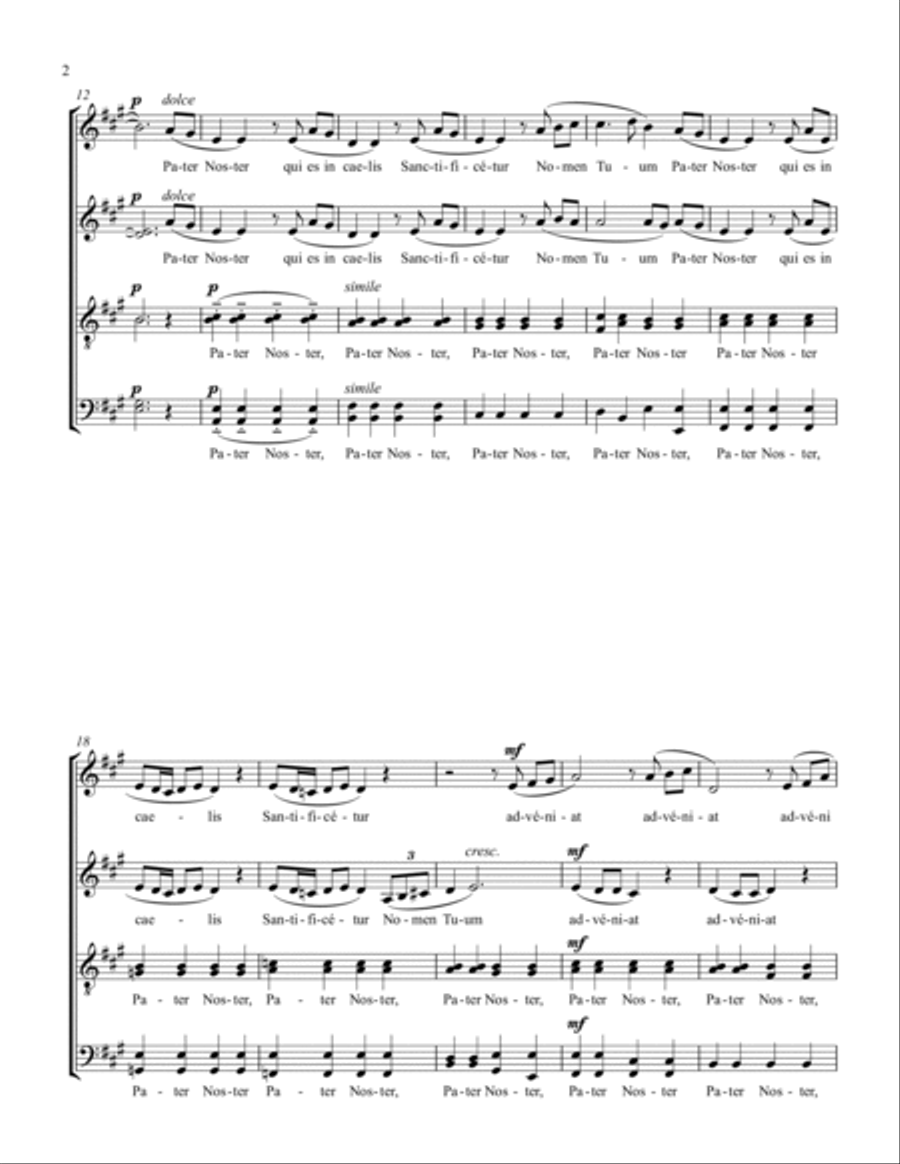 Pater Noster (SSAATTBB) SSAATTBB scores gallery preview page 4