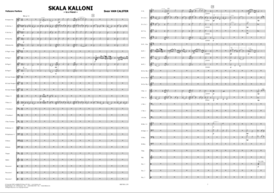 Skala Kalloni Skala Kalloni Fanfare Band scores gallery preview page 3