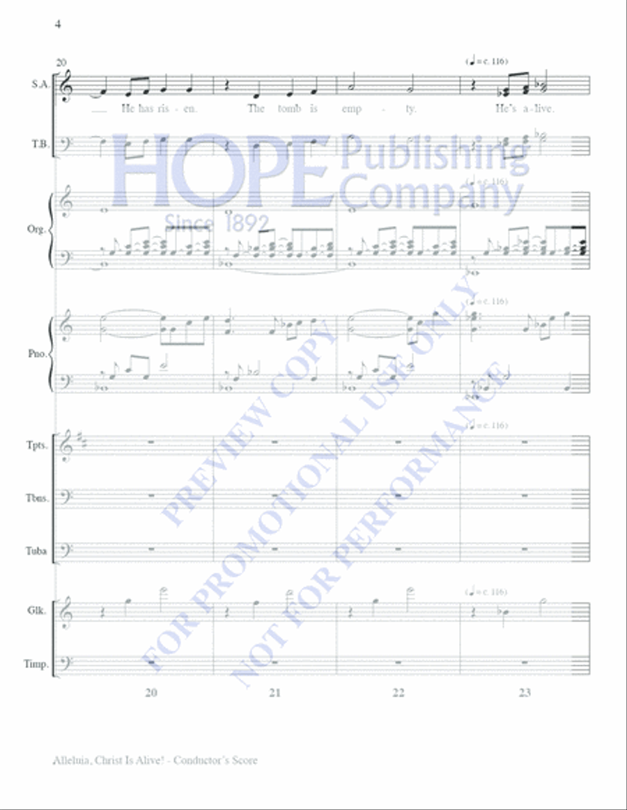 Alleluia, Christ Is Alive! Choir scores gallery preview page 6