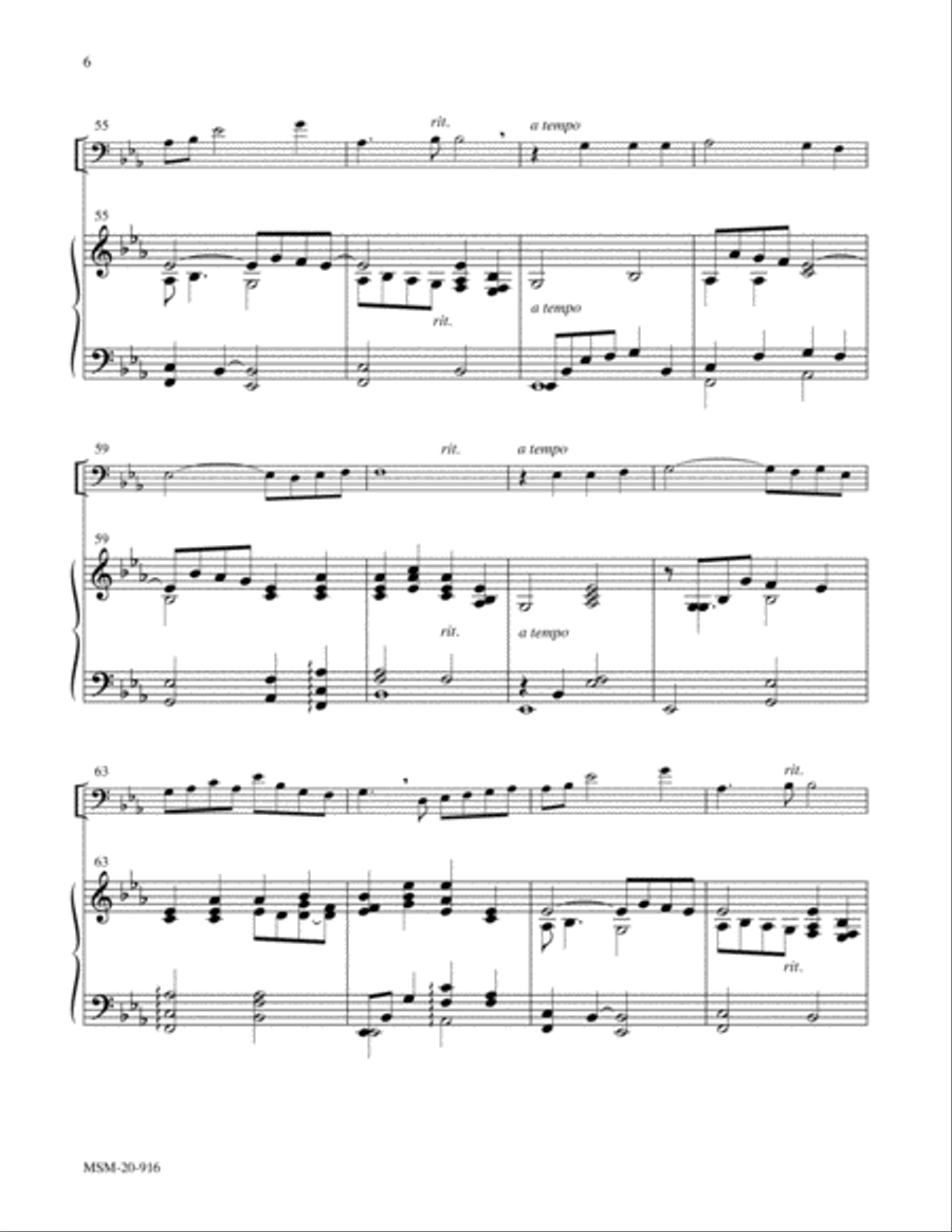 When I Survey the Wondrous Cross Cello scores gallery preview page 6
