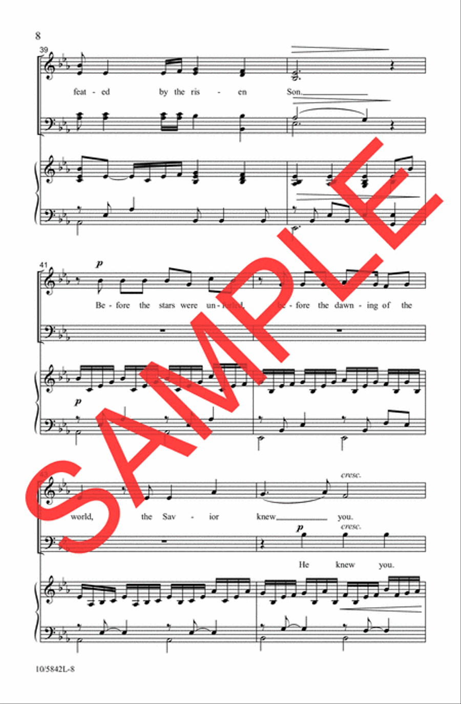 Fix Your Eyes On Christ Fix Your Eyes On Christ 4-Part scores gallery preview page 7