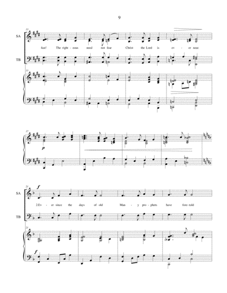 Christ The Lord Is Ever Near (Second Coming) - original SATB choir with piano accompaniment image number null