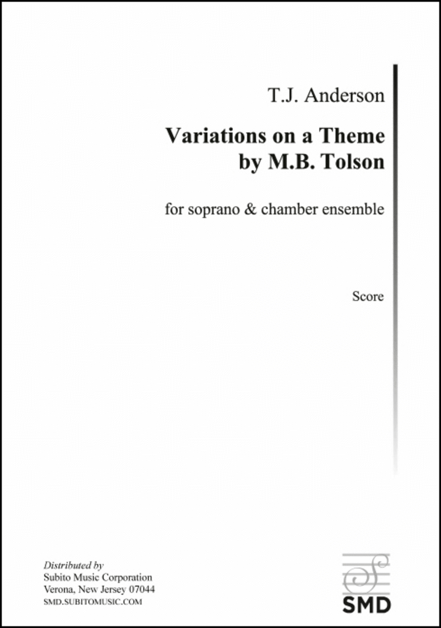 Variations on a Theme by M.B. Tolson cantata Choir scores gallery preview page 1