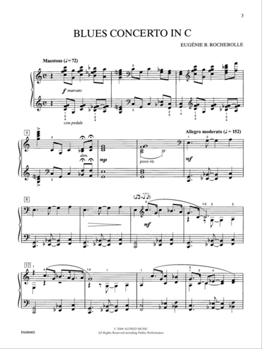 Blues Concerto Blues Concerto Piano Solo scores gallery preview page 2