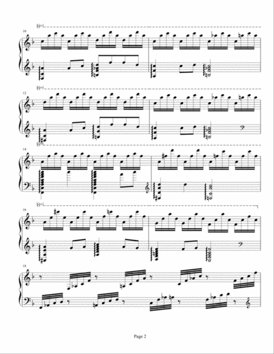Chinese Fantasy No. 1 Piano Solo scores gallery preview page 2