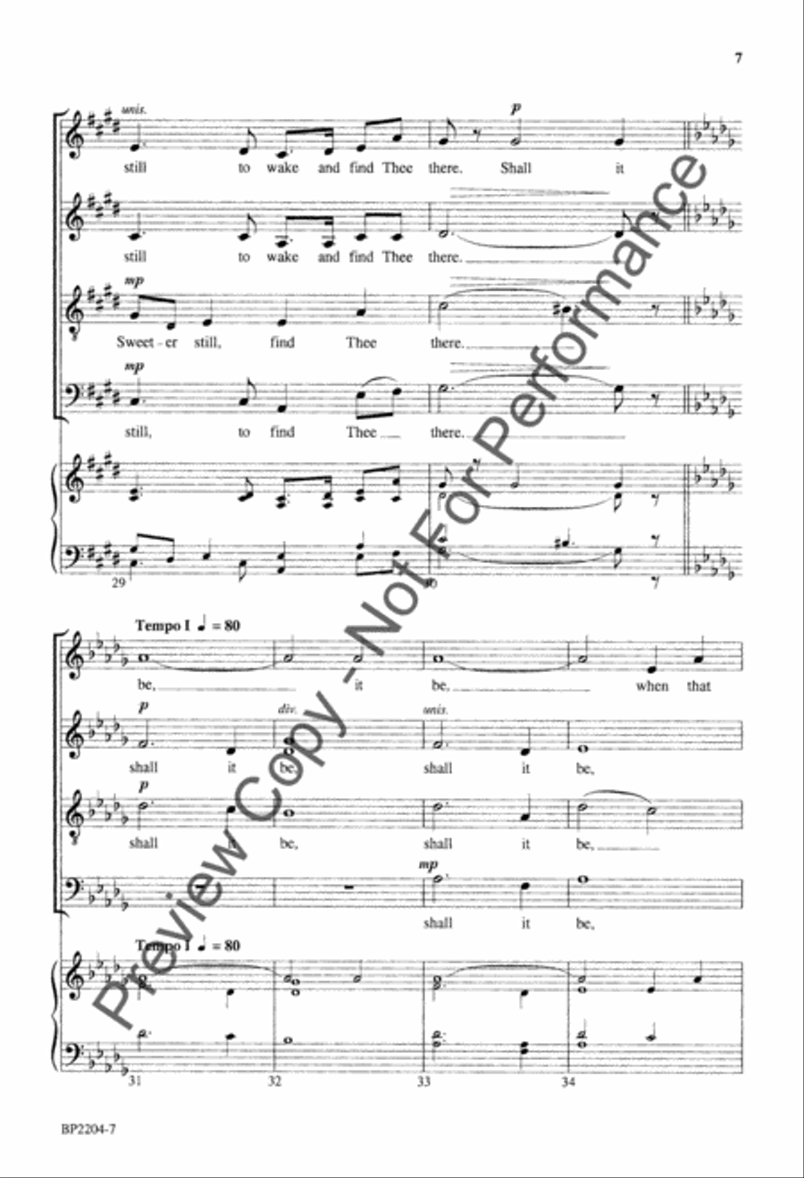 Still With Thee 4-Part scores gallery preview page 8