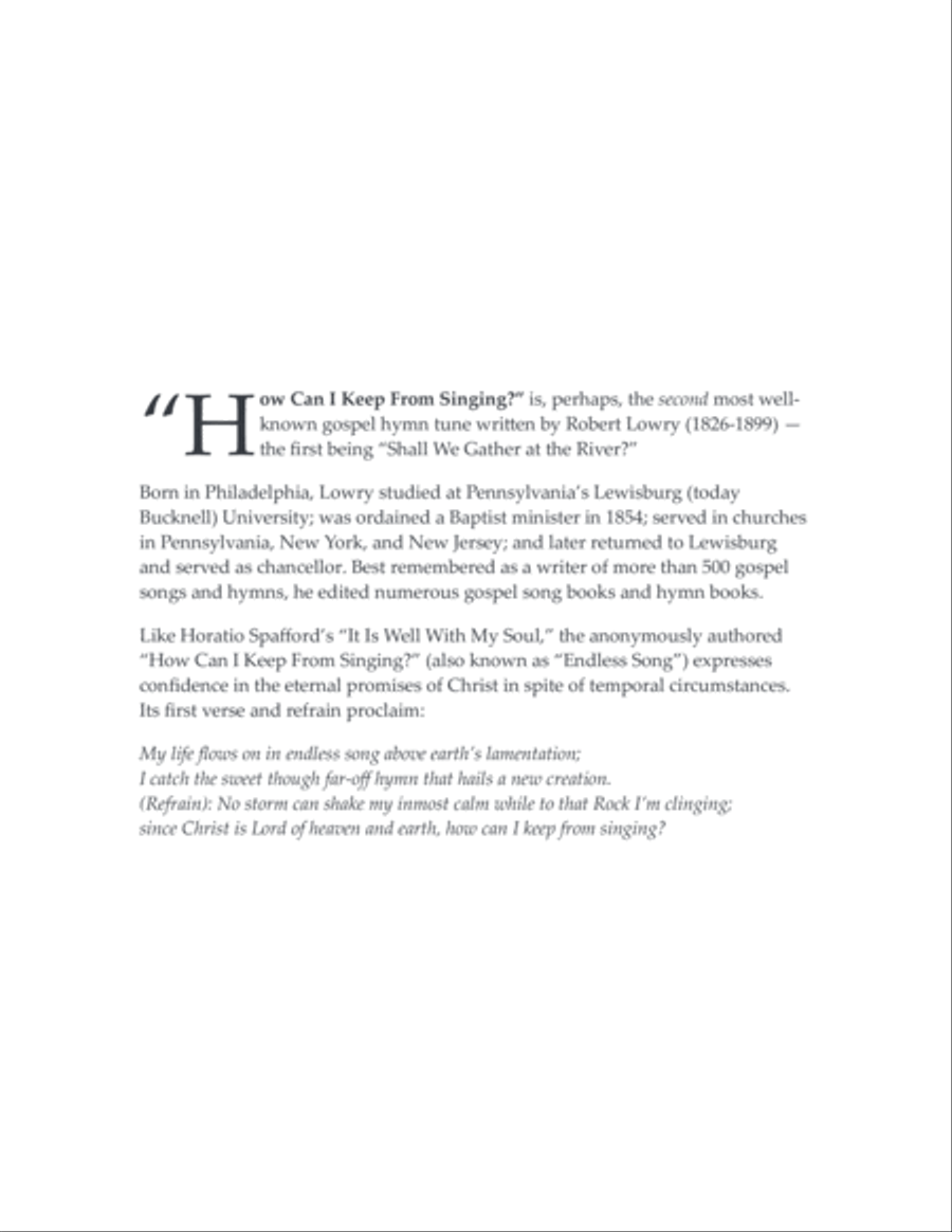 How Can I Keep From Singing? - brass quintet Brass Quintet scores gallery preview page 2
