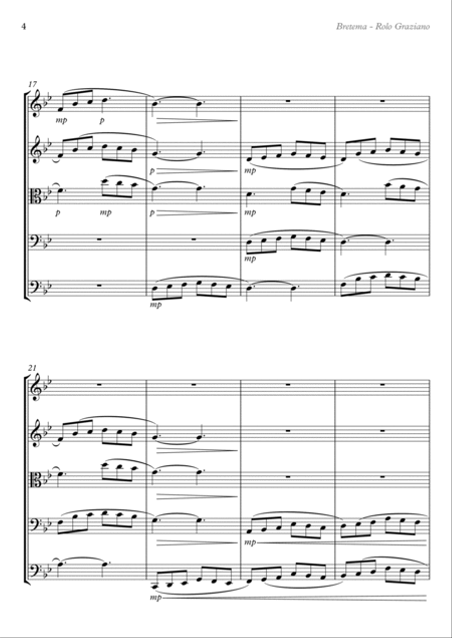 BRETEMA Woodwind Quintet scores gallery preview page 4