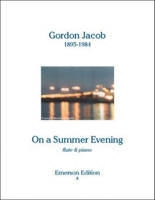 Book cover for Jacob - On A Summer Evening Flute/Piano