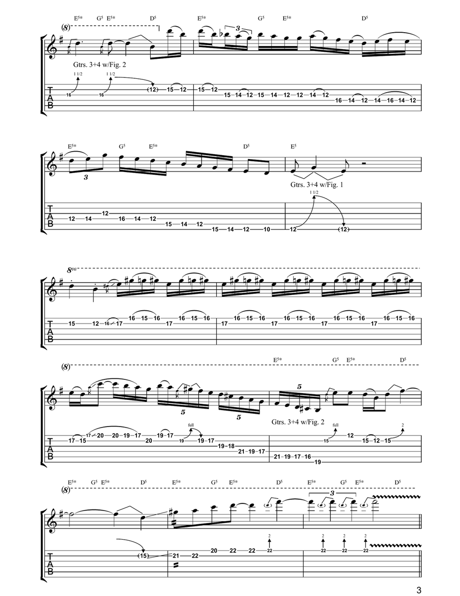 These Boots Are Made For Walking Electric Guitar scores gallery preview page 3