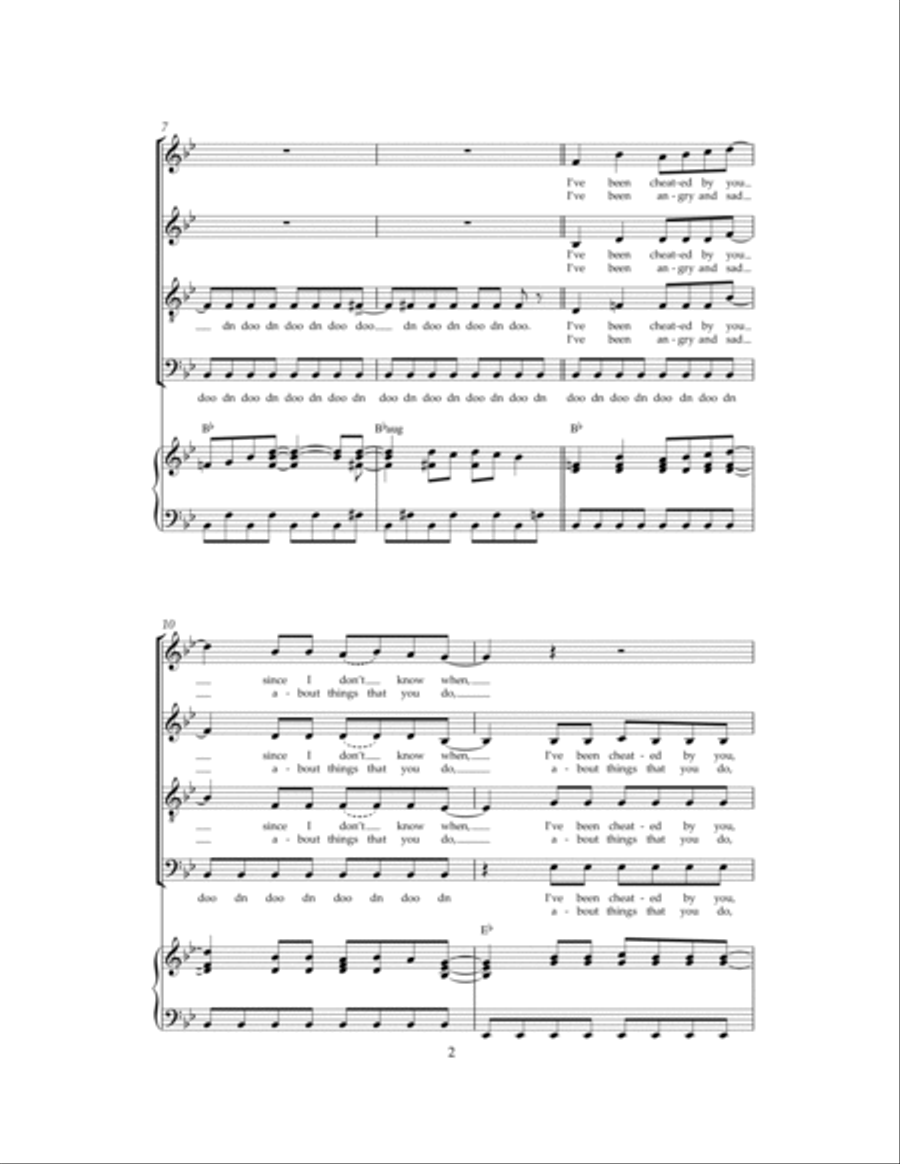 Mamma Mia 4-Part scores gallery preview page 2
