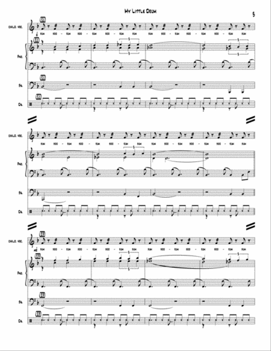 My Little Drum 4-Part scores gallery preview page 3