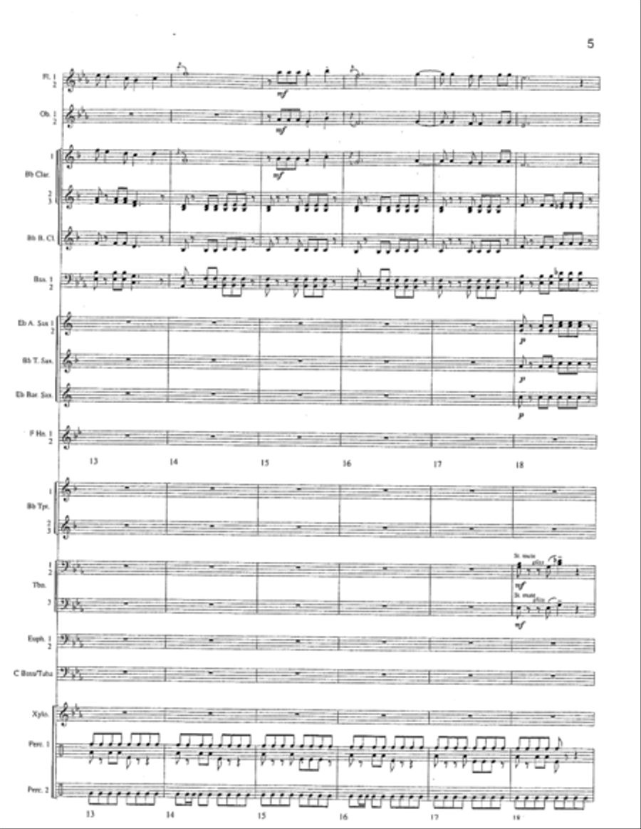 A Brazilian Folk Song A Brazilian Folk Song Concert Band scores gallery preview page 6
