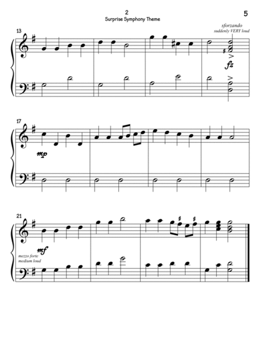 Really Easy Piano Solos in the Key of G