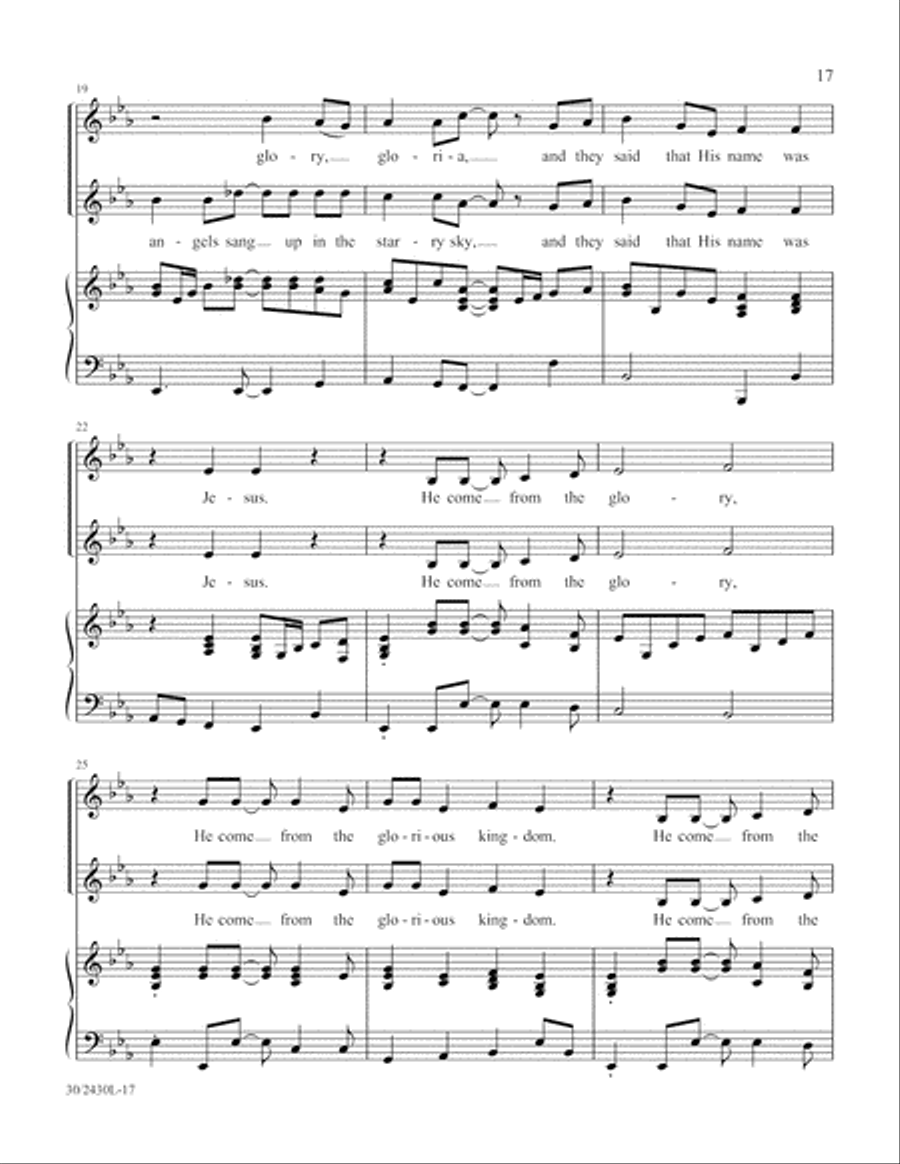 Simply Spirituals Unison Choir scores gallery preview page 18
