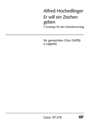 Book cover for Drei Gesange fur den Grundonnerstag
