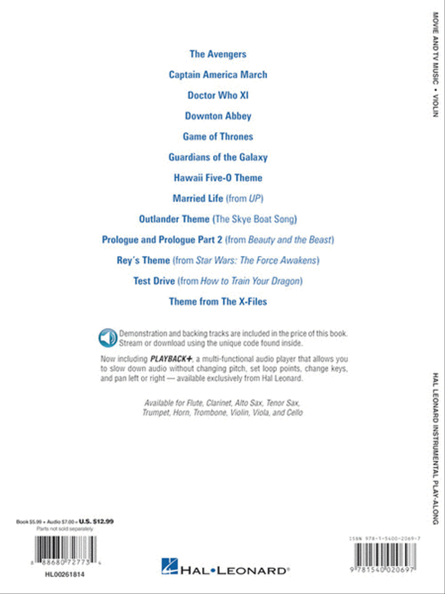 Movie and TV Music for Violin Violin scores gallery preview page 5