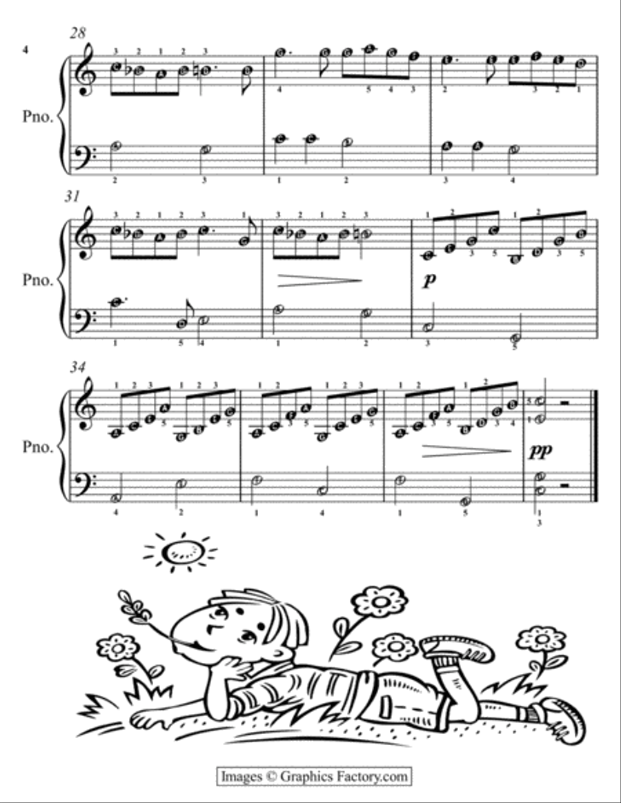 Petite Classics for Easiest Piano Booklet P1 Easy Piano scores gallery preview page 6