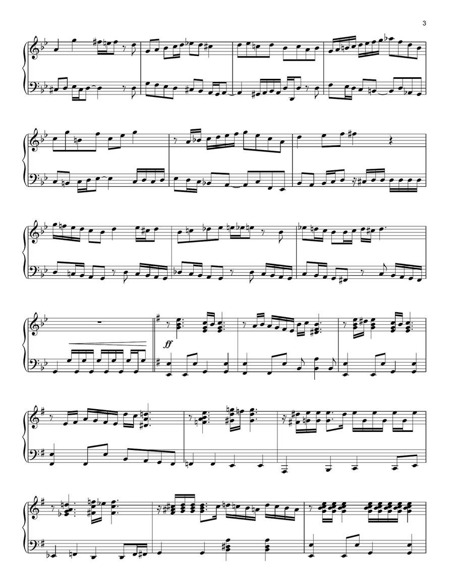 Fuga Y Misterio Piano Solo scores gallery preview page 3