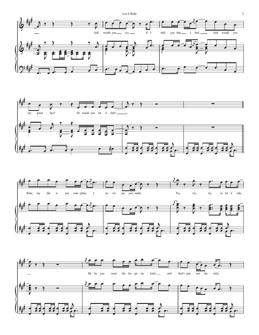 Let It Ride Voice scores gallery preview page 3