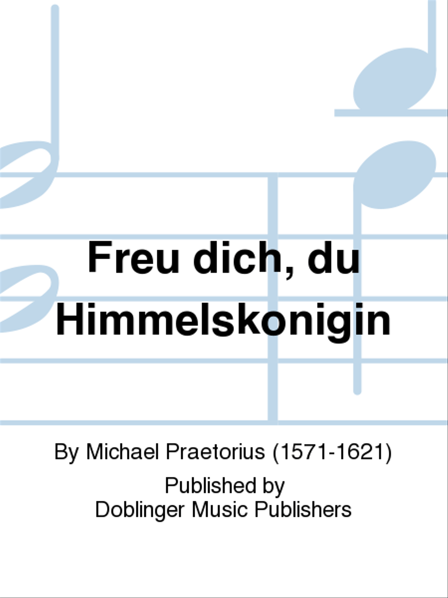 Freu dich, du Himmelskonigin 4-Part scores gallery preview page 1