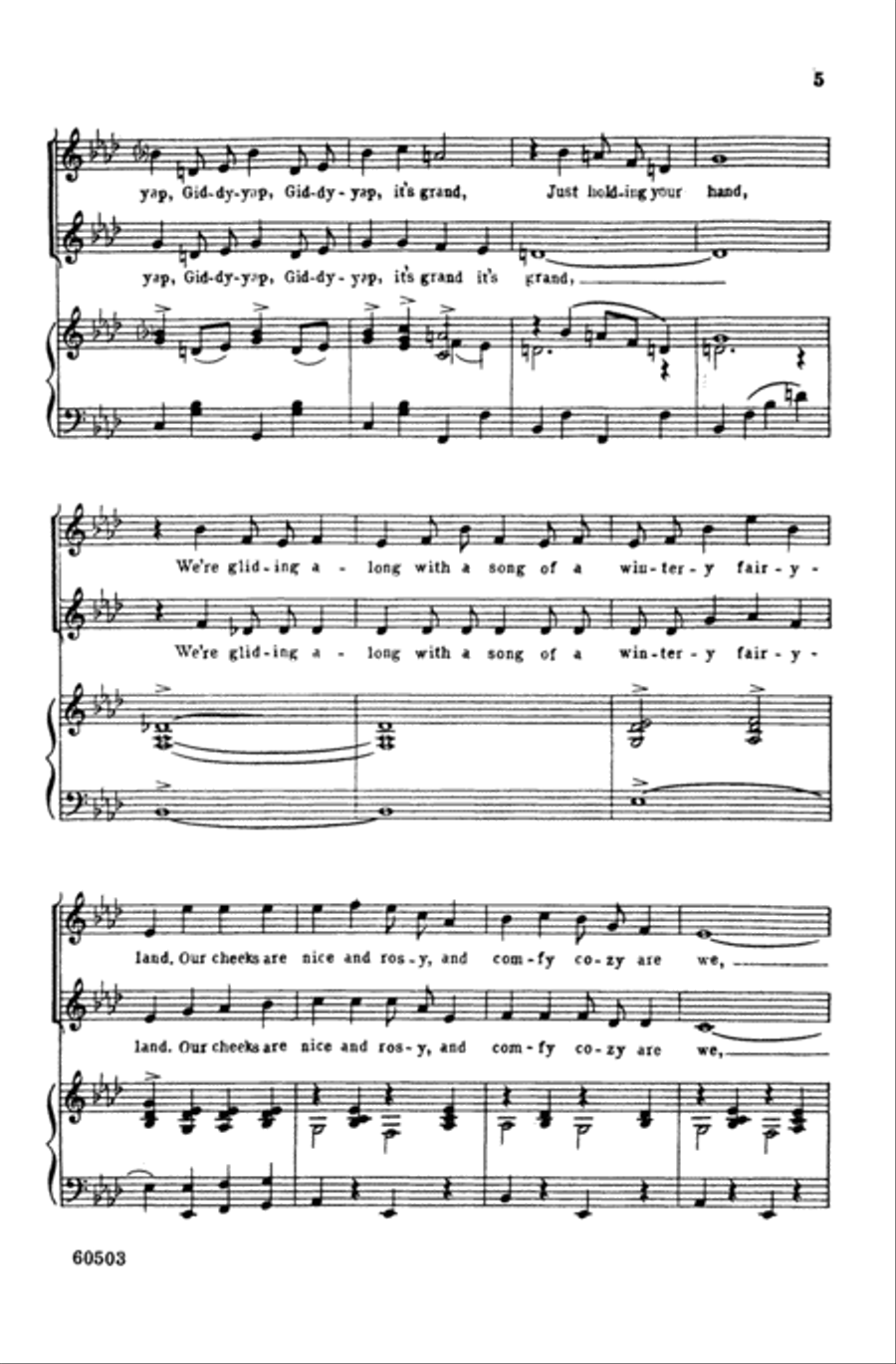 Sleigh Ride Choir scores gallery preview page 4