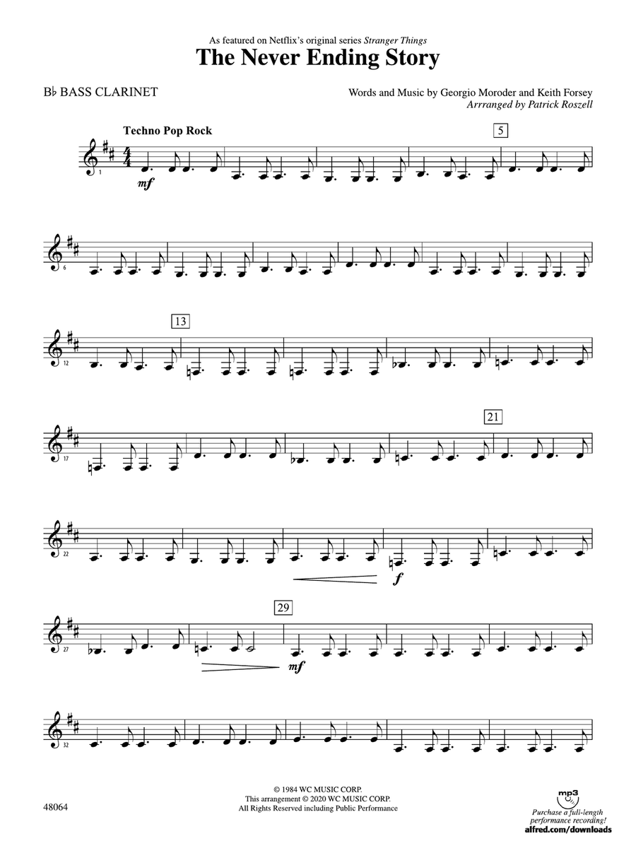 The Never Ending Story: B-flat Bass Clarinet