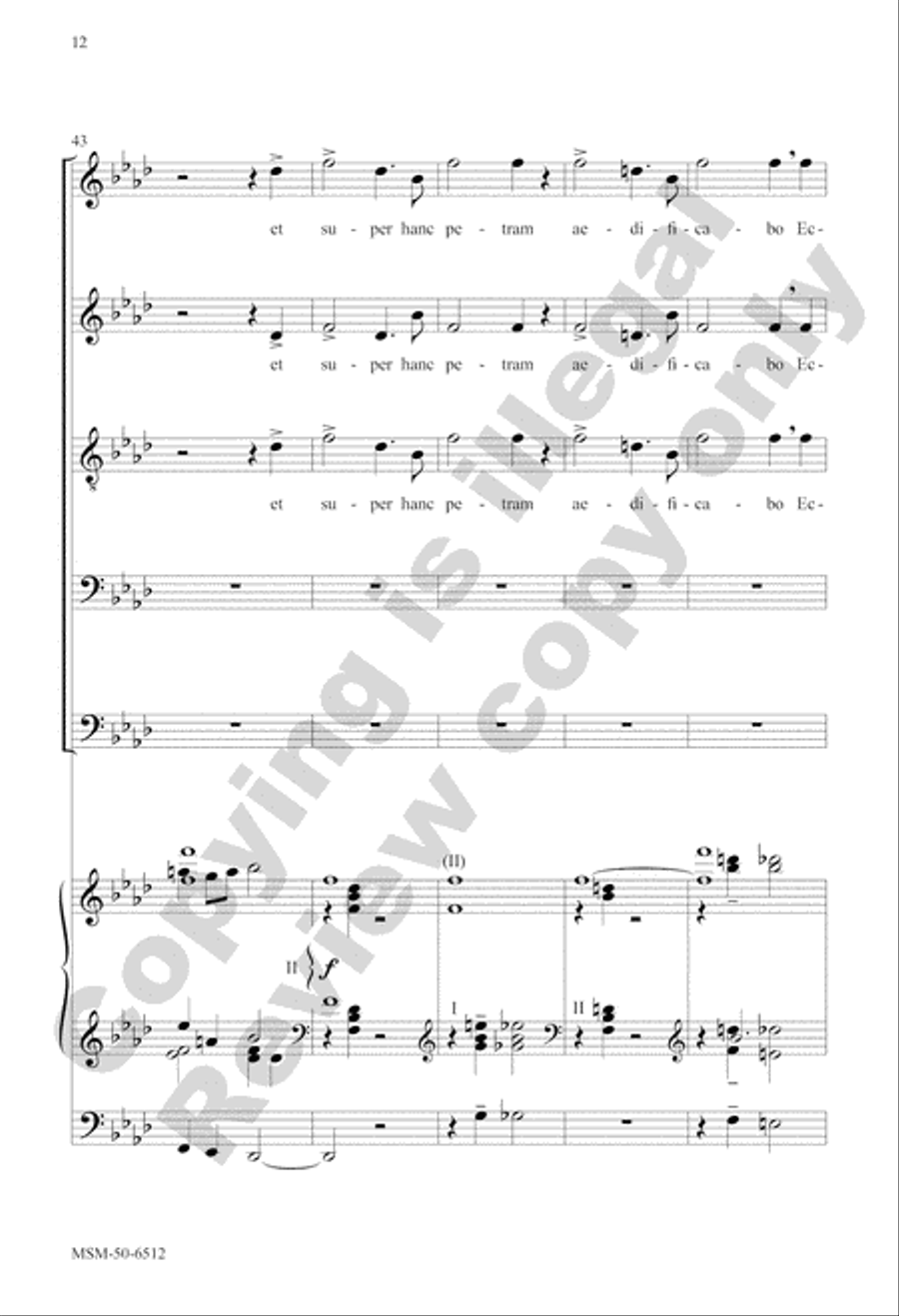 Tu es Petrus Tu es Petrus SAT scores gallery preview page 12