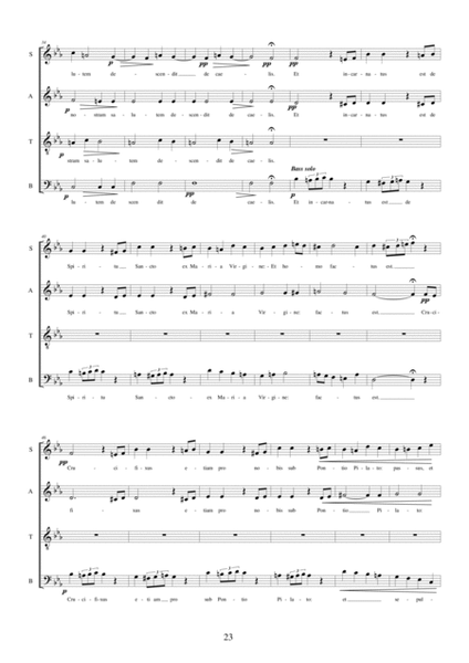 Credo in unum Deum - Missa in Nativitate Domini - Solo voices and SATB chorus a cappella image number null