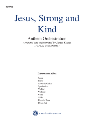 Book cover for Jesus, Strong and Kind Orchestration (Digital)