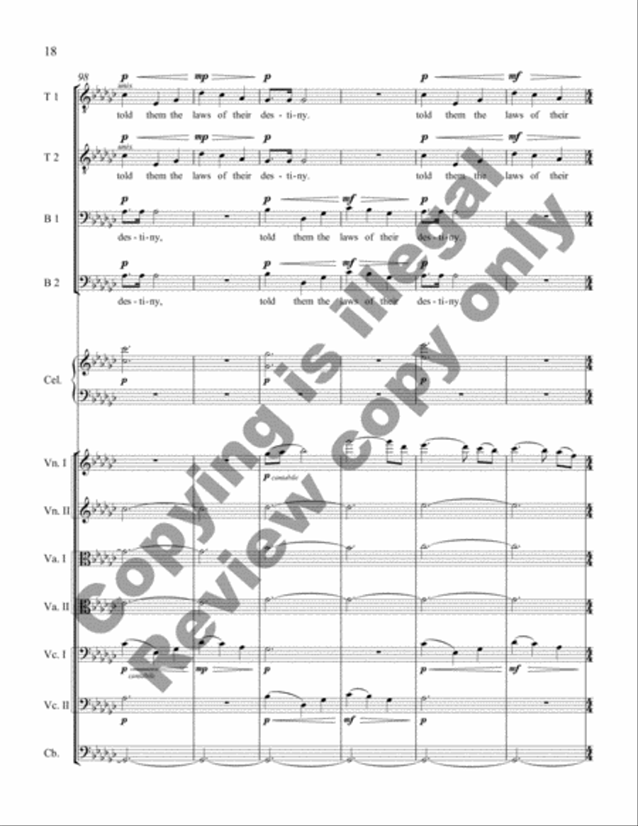 Stargazing (TTBB Full Score) TTBB scores gallery preview page 13