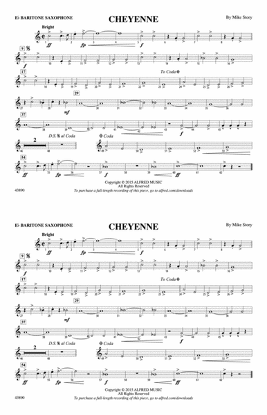 Cheyenne: E-flat Baritone Saxophone