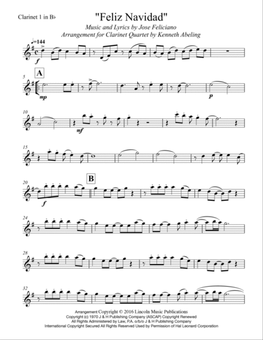 Feliz Navidad Feliz Navidad Woodwind Ensemble scores gallery preview page 6
