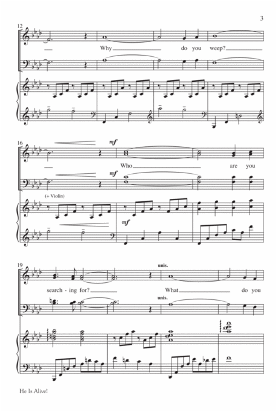 He Is Alive! 4-Part scores gallery preview page 3