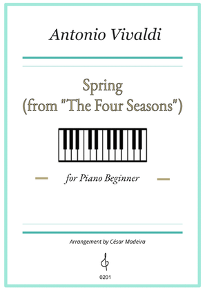Book cover for Spring from The Four Seasons - Easy Piano