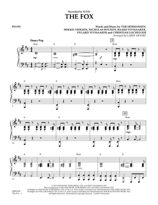 The Fox (What Does the Fox Say?) (arr. Larry Moore) - Piano