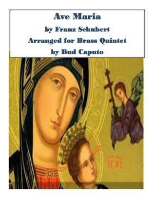 Book cover for Ave Maria for Brass Quintet - Franz Schubert