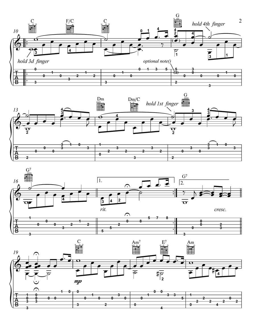 The Winner Takes It All Acoustic Guitar scores gallery preview page 2