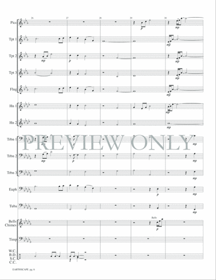 Earthscape Small Ensemble scores gallery preview page 8