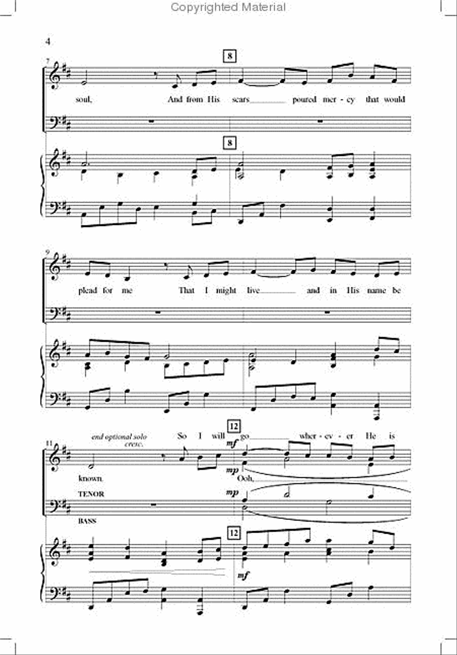 What Grace Is Mine 4-Part scores gallery preview page 3