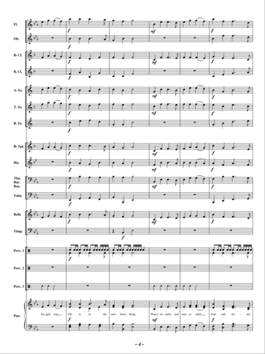 Joyful and Triumphant Concert Band scores gallery preview page 3