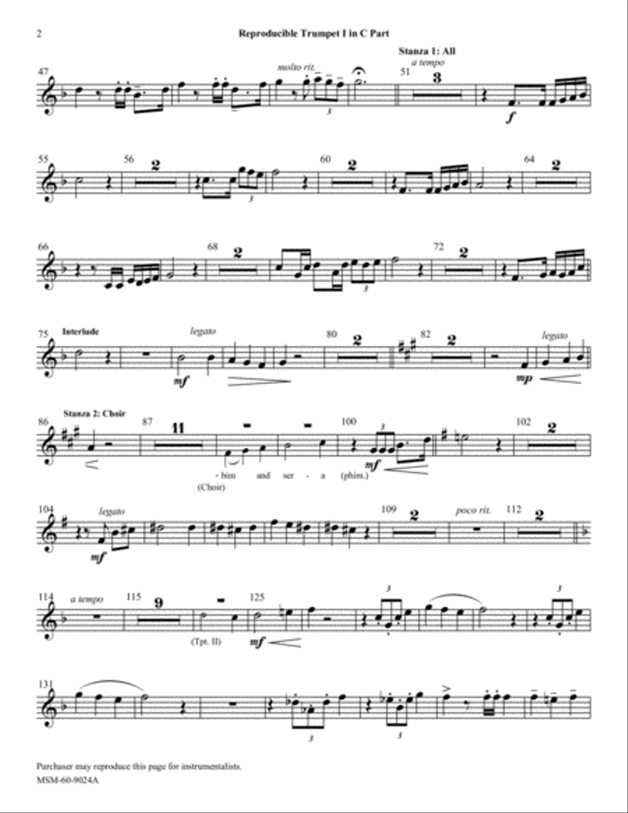 Holy God, We Praise Your Name Choir scores gallery preview page 5