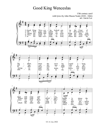 Good King Wenceslas (for SATB choir, a cappella)
