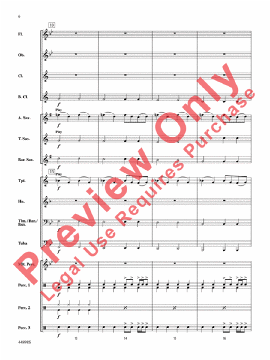 Ghostbusters (from Ghostbusters) Concert Band scores gallery preview page 7